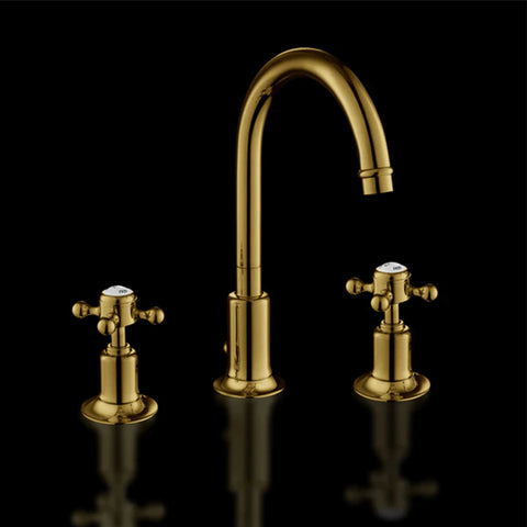 shinny gold basin mixer tap with pop up waste