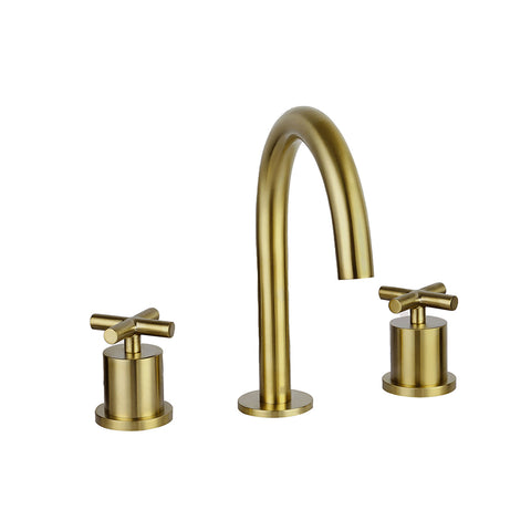 gold coloured basin tap