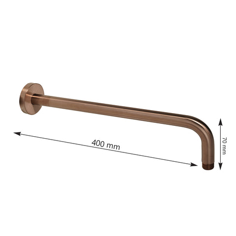 bronze wall mounted shower arm