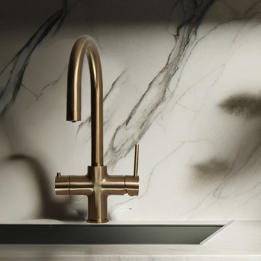 4 in 1 Hot Boiling Filter Tap - Brushed Brass

