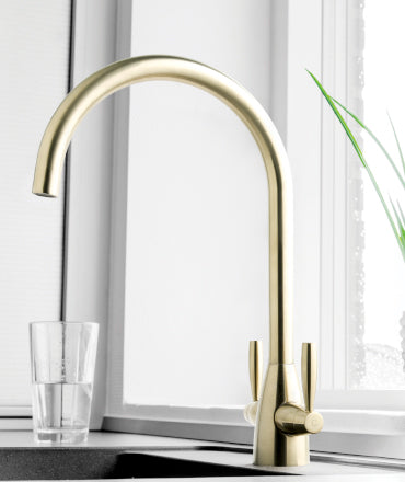 Gold kitchen tap