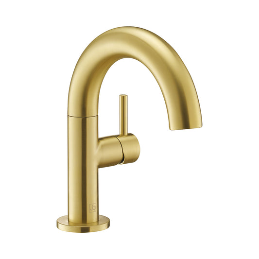 Basin Mixer Tap with Side Lever - Brushed Brass