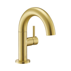 Basin Mixer Tap with Side Lever - Brushed Brass