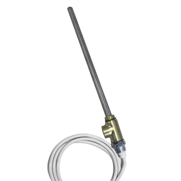 Heating Element for Towel Radiator 200W, 400W, 600W with T - Piece - Brushed Brass