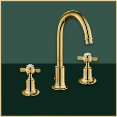 3-Hole Crosshead Basin Mixer Tap 