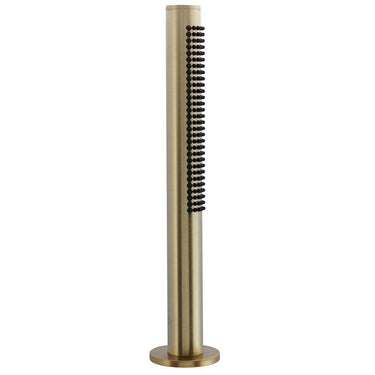 Brushed Brass Shower Handle with Overflow Waste Drainer

