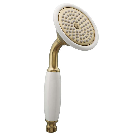 Brushed Brass Single Function Shower Handset