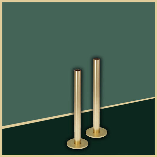 Brushed Gold Pipe Covers (Pair)