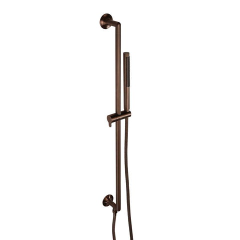 Brushed Bronze Slider Rail Kit with Pencil Shower Handset