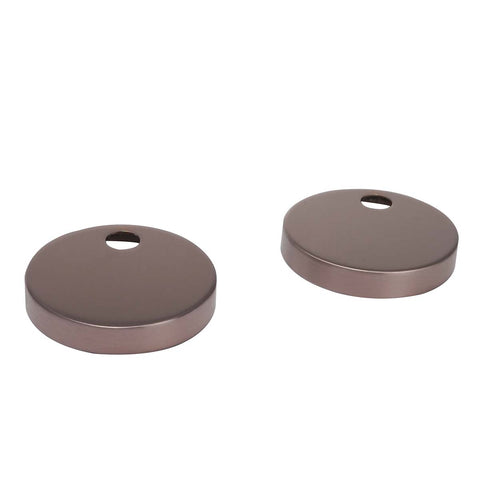 Brushed Bronze Toilet Seat Round Hinge Cover Caps 45mm