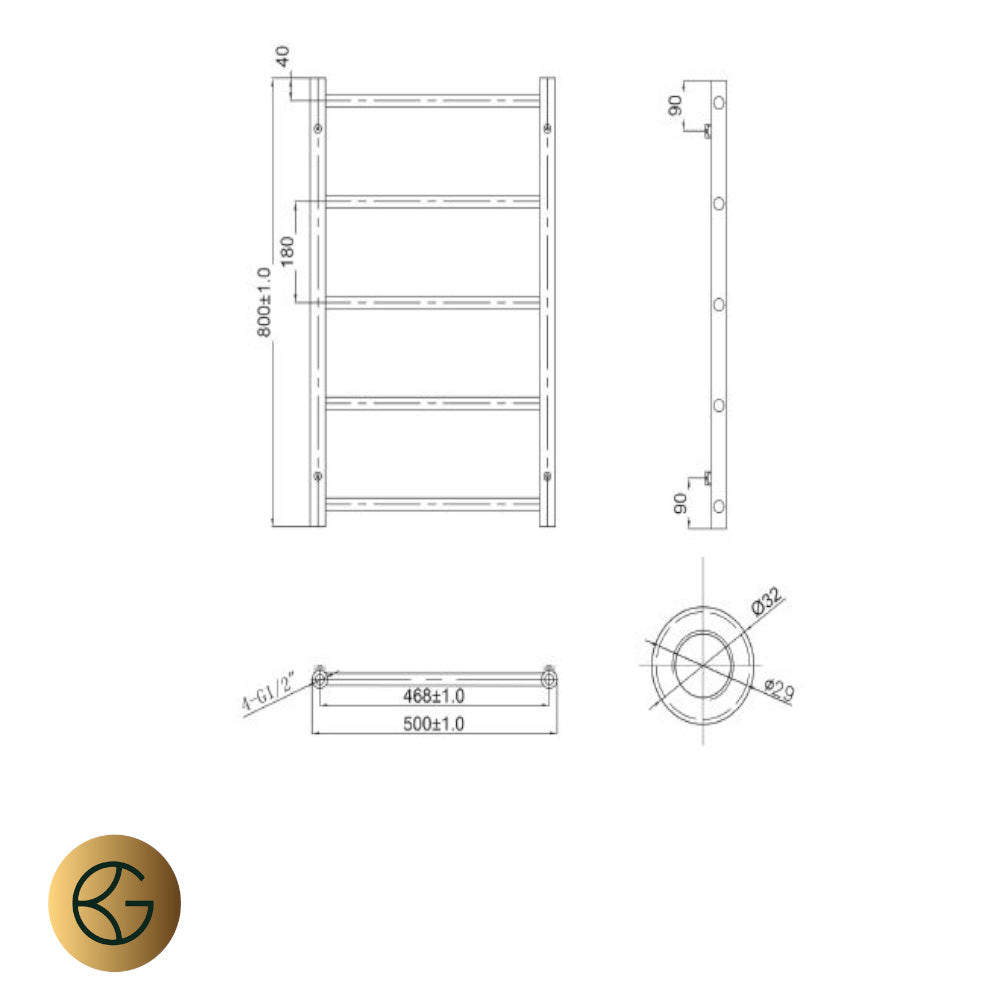 dual fuel gold radiator