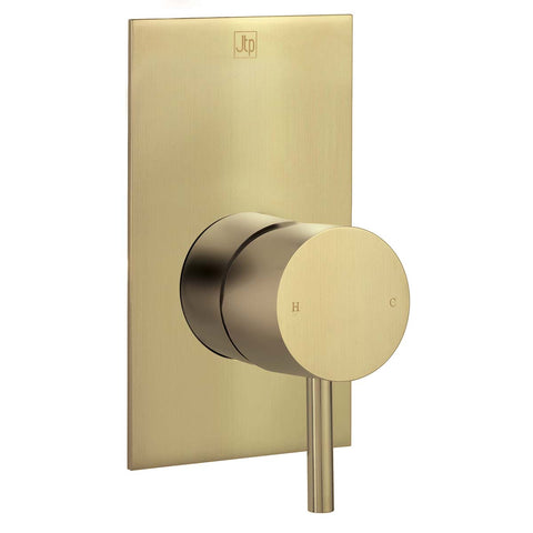 Concealed Manual Shower Valve Single Handle - Brushed Brass