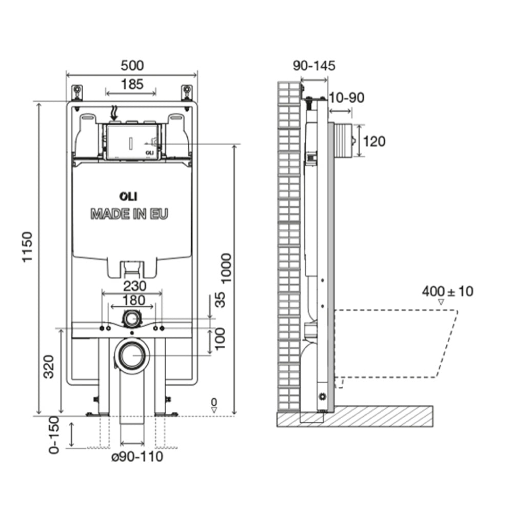 Freestanding_toilet_frame_pre_wall_1.2m