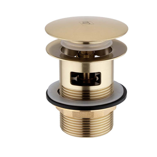 Brushed Brass Click Clack Bath Waste