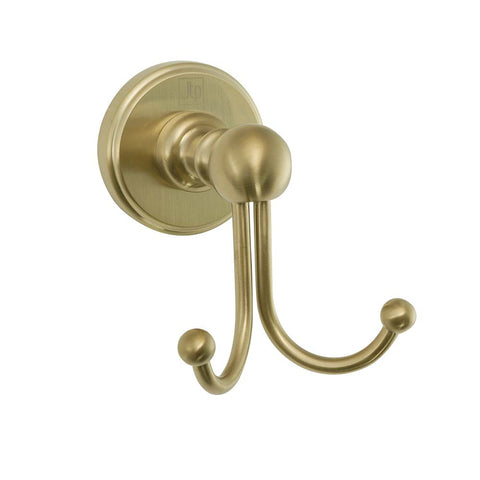 brushed brass towel hook