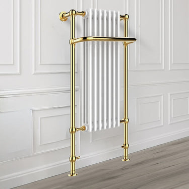 Traditional Towel Rail Radiator - Gold Finish 1130mm x 553mm
