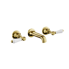 antique gold wall mounted basin taps uk