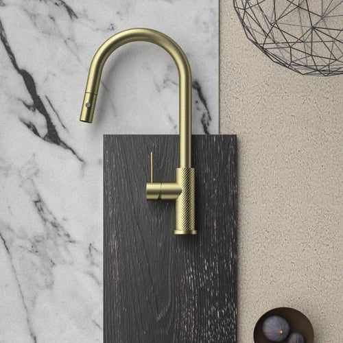 Gold_Kitchen_Tap_with_Pull_Out_Spray_-_Brushed_Brass
