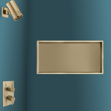 Gold Shower Niche - 300mm x 600mm

