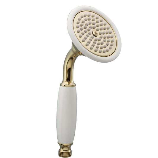 Gold Single Function Traditional Shower Handset