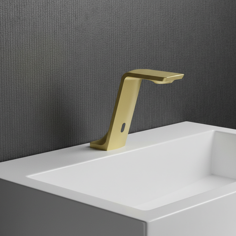 Gold sensor basin tap