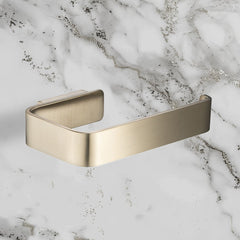 High-Quality Toilet Roll Holder with Brushed Brass Finish