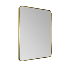 wall mounted gold mirror bathroom