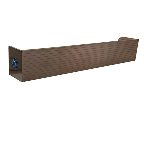  Electric Heated Towel Warmer 600mm - Brushed Bronze