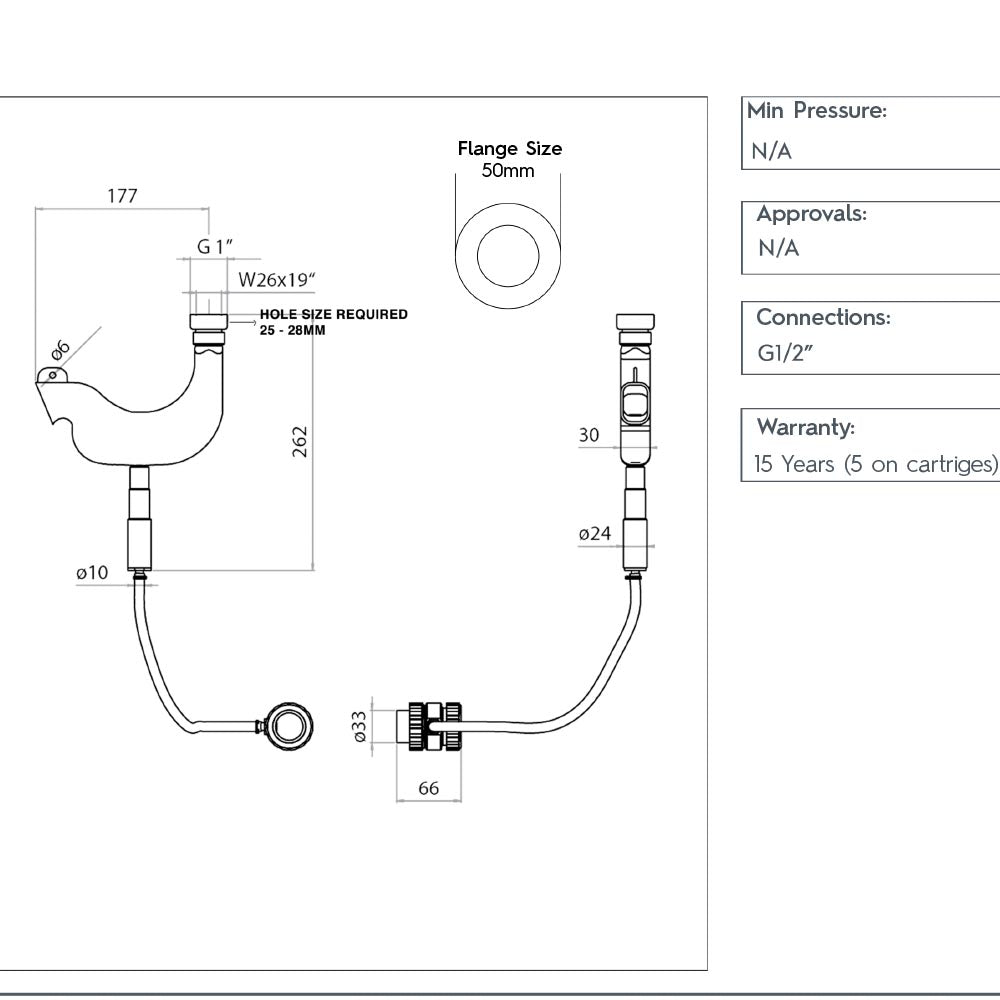 pull out shower with overflow waste drainer