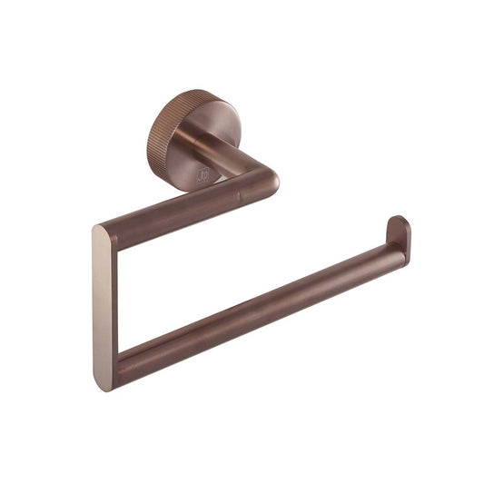 Round Towel Holder - Brushed Bronze