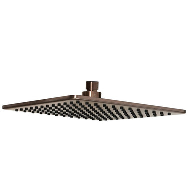 Square Fixed Shower Head 250mm - Brushed Bronze

