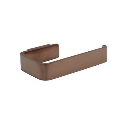 Square Toilet Roll Holder - Brushed Bronze

