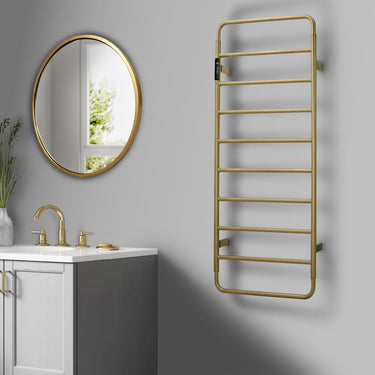 ThermaAero Electric Bathroom Towel Radiator Gold 1130mm x 475mm

