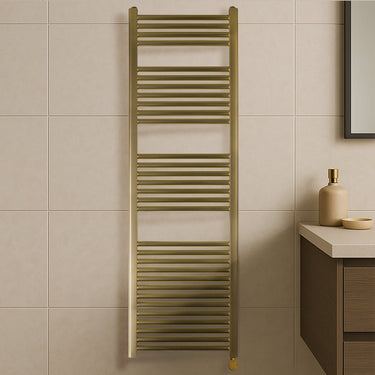 ThermaElite Electric Brushed Gold Towel Rail 1600mm x 500mm


