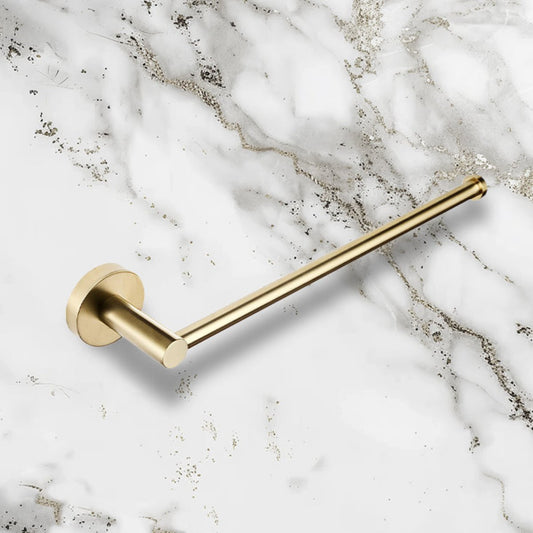 Towel Rail Holder - 300mm Brushed Brass 1200