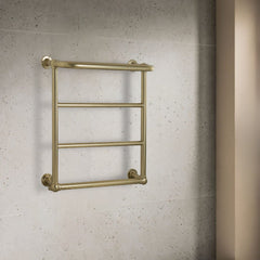 Traditional Bathroom Radiator - Brushed Brass