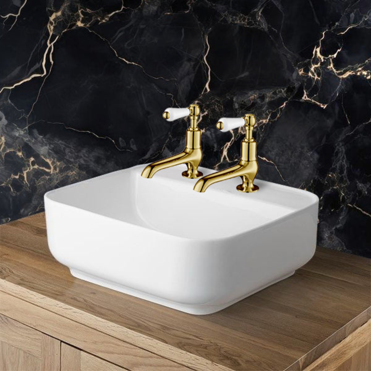 Traditional Wash Basin Basin Pillar Taps 