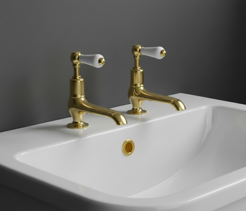 Traditional Wash Basin Basin Pillar Taps 