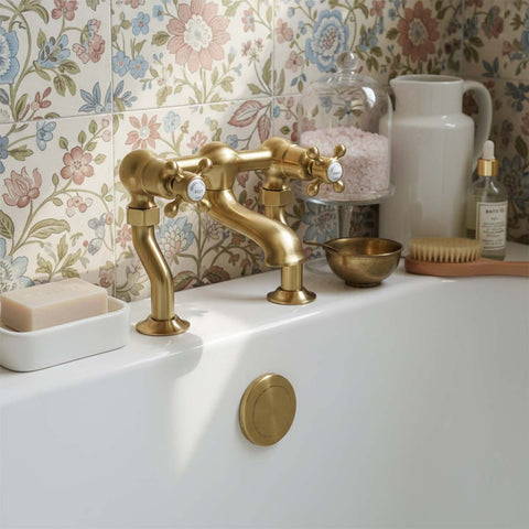 Traditional bath tap crosshead handles - deck mounted 