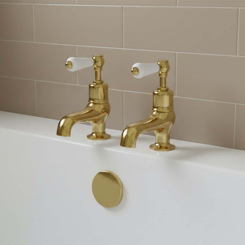 Traditional lever bath side valves - deck mounted 