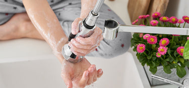 Transform Your Kitchen with a Luxurious Gold Pull-Out Tap
