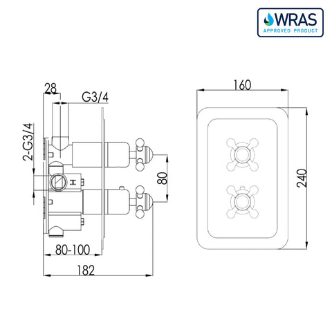 traditional shower valve