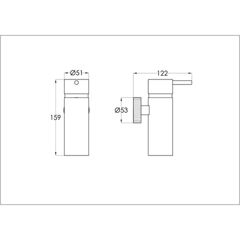 Wall Mounted Soap Dispenser - 150ml technical details
