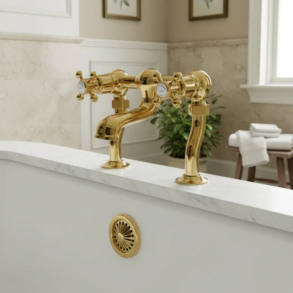 Traditional Deck Mounted Bath Filler Tap