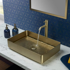 High rise basin tap made of solid brass