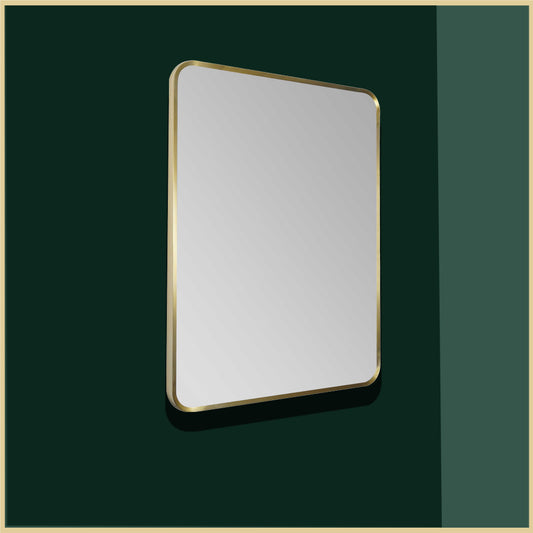 Gold Bathroom Mirror without Light