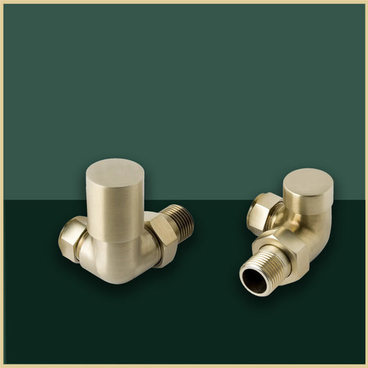  Gold Corner Radiator Valves