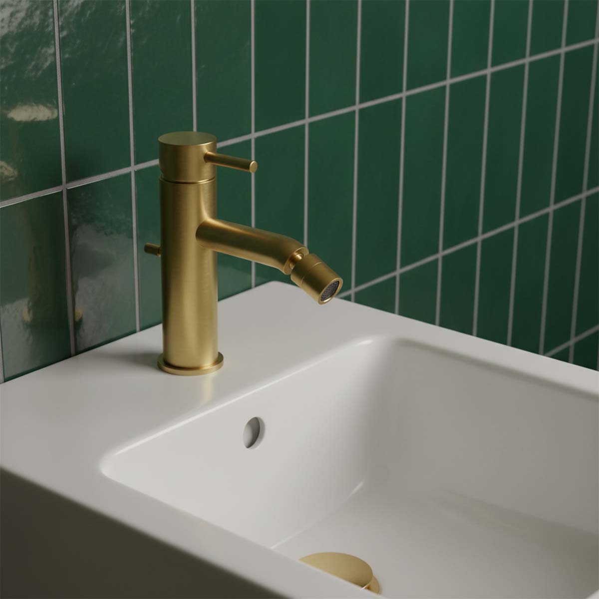 bidet sprayer tap - brushed brass 
