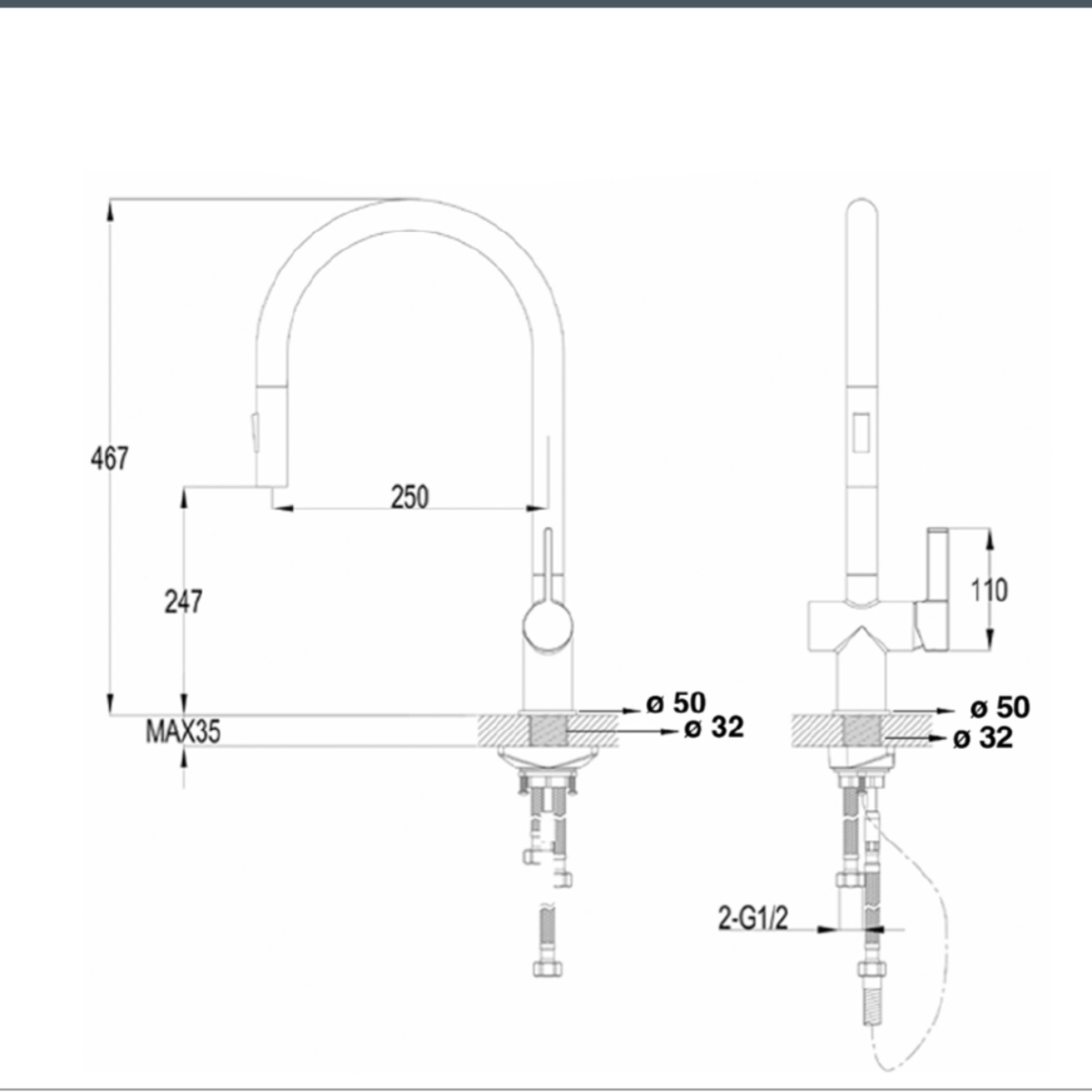 pull out kitchen tap