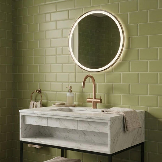 bronze basin tap with twin levers and swivel spout